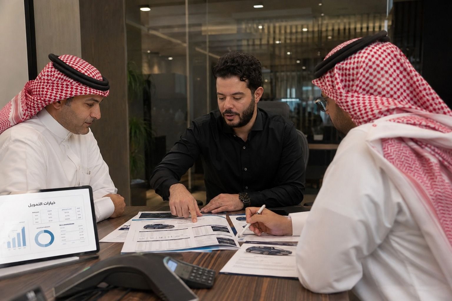 أحمد يشرح خيارات التمويل لعميلين
