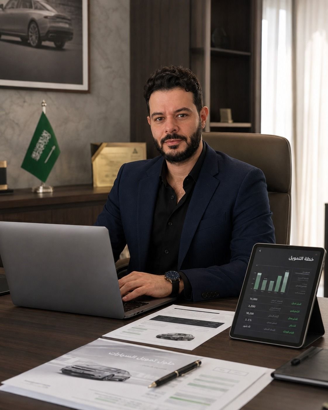 أحمد مرزوق، مستشار تمويل سيارات في الرياض